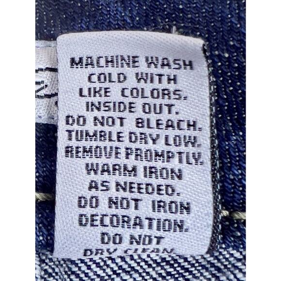 Chico’s Platinum Braided Dayton MR Denim Jeans Size 3 / XL / 16 Dark Wash - Picture 7 of 12